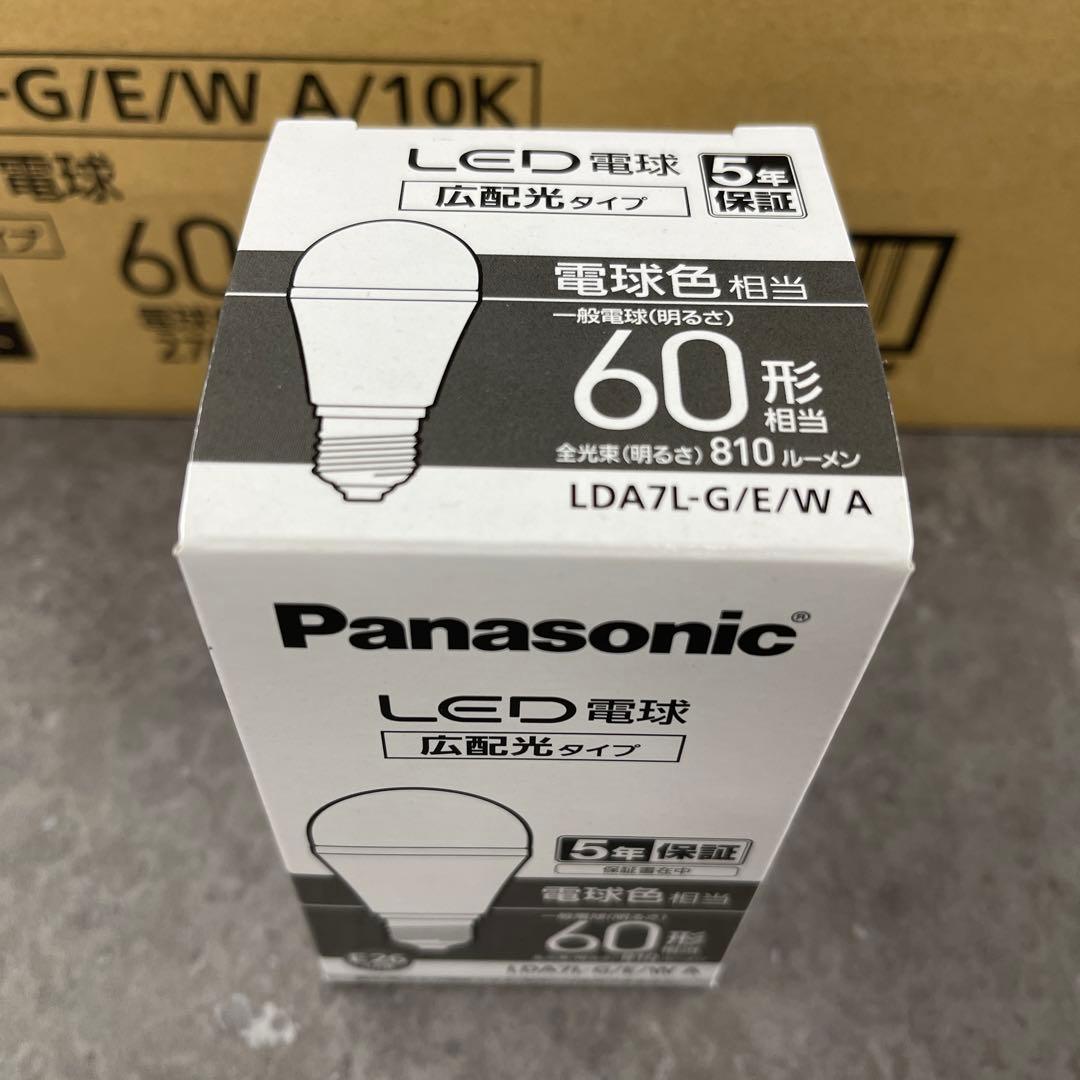 9個　パナソニックLDA7L-G/E/WA/10K 60形　電球色