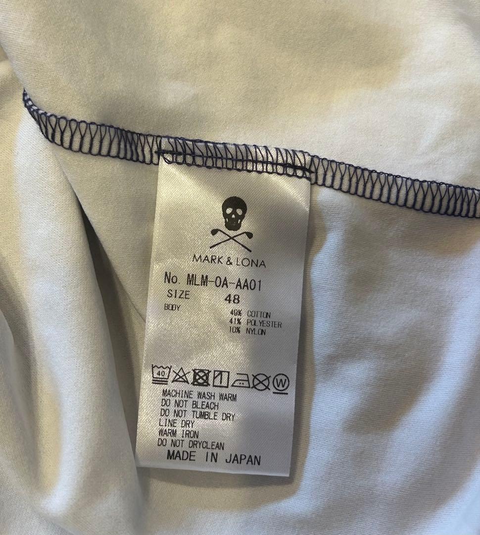 MARK&LONA マーク＆ロナ 背面ビッグスカルハイネックTシャツ