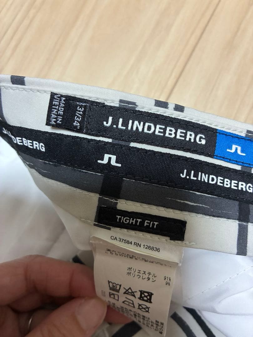 未使用 J.LINDEBERG ゴルフパンツ チェック柄 メンズ31/34
