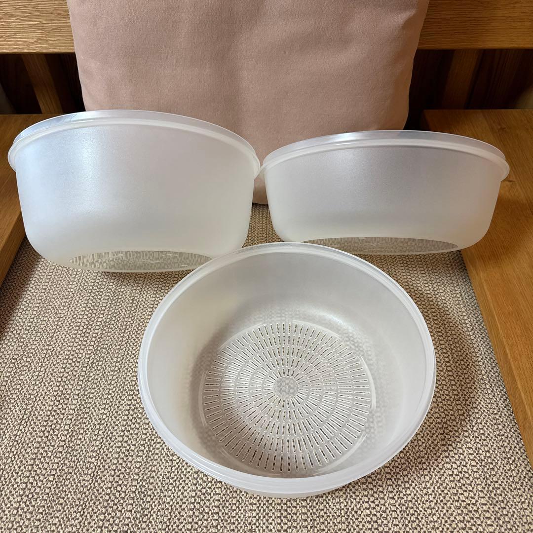 りんTupperwareタッパーウェア ラージMMボールセット