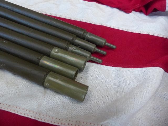 1968” 米軍実物 ナム戦 デッド!　テントポール　6本セット 軍幕 290