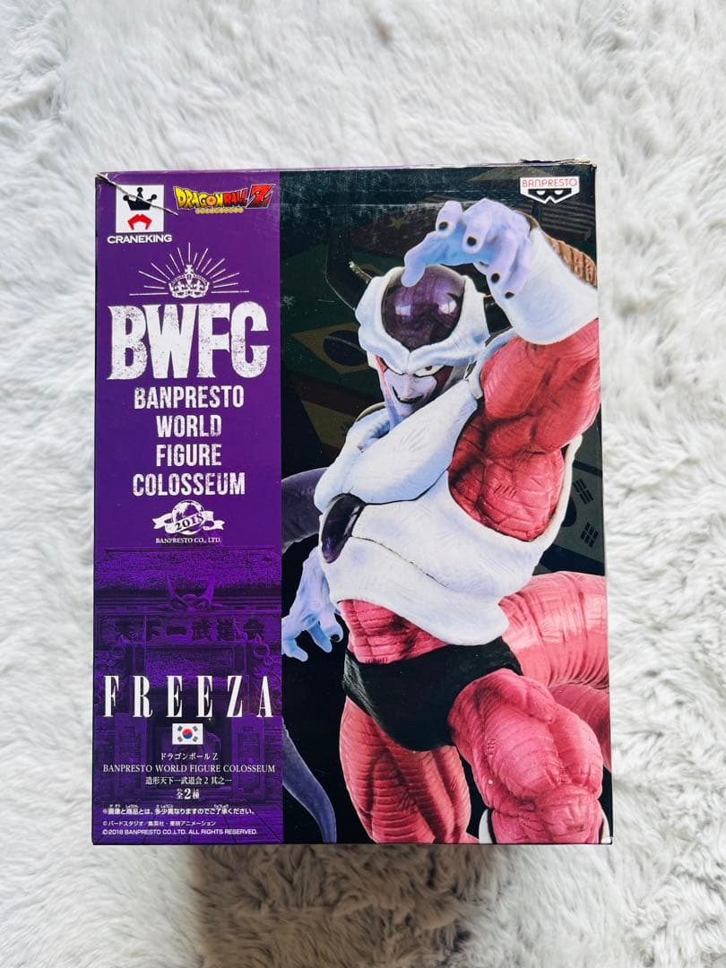 BWF2018フリーザ 未開封 組み立て前 箱左上亀裂 Leeさんコメント入り