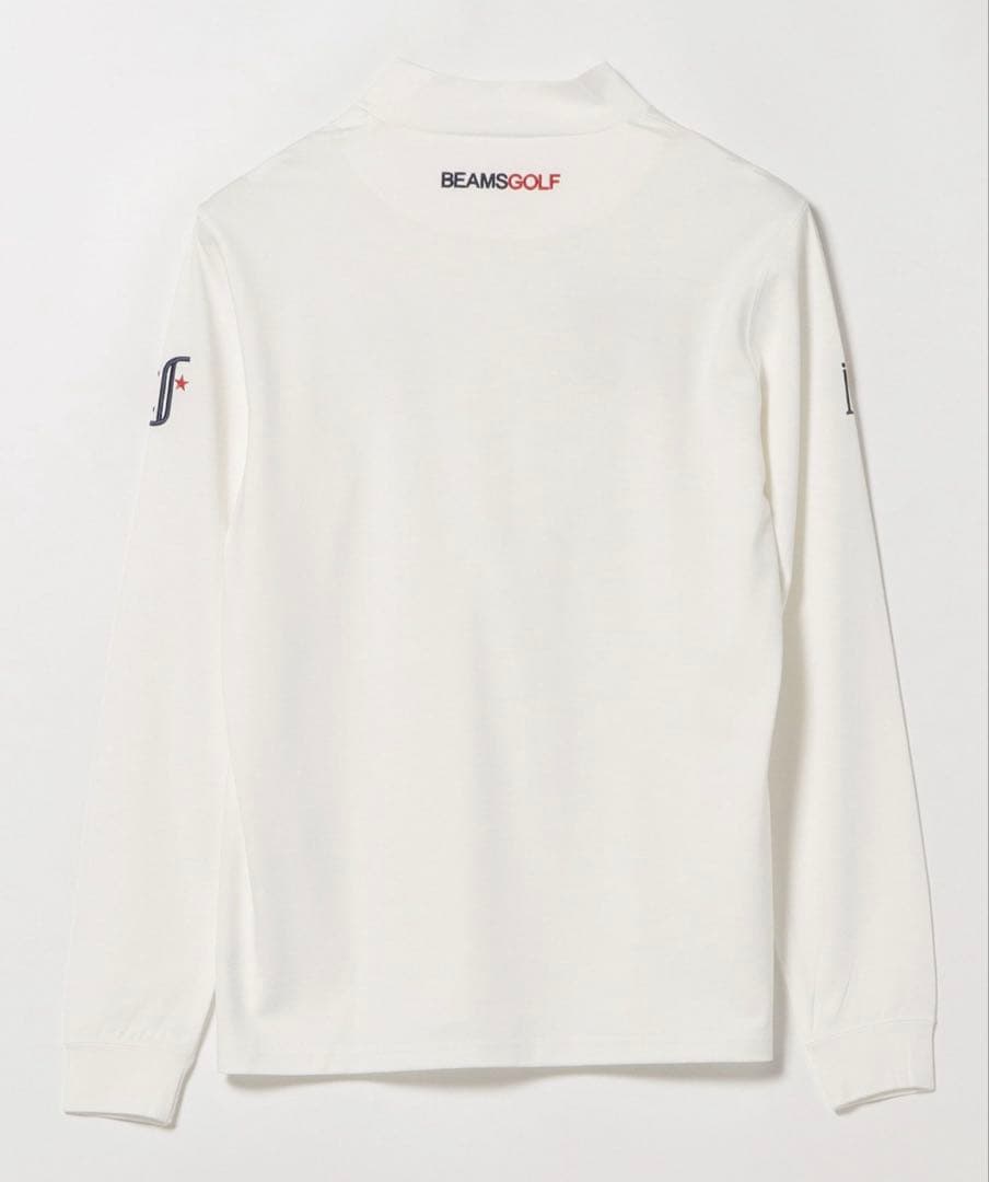 BEAMS GOLF/スターフラッグロゴ ツアー モックネックシャツ2022AW