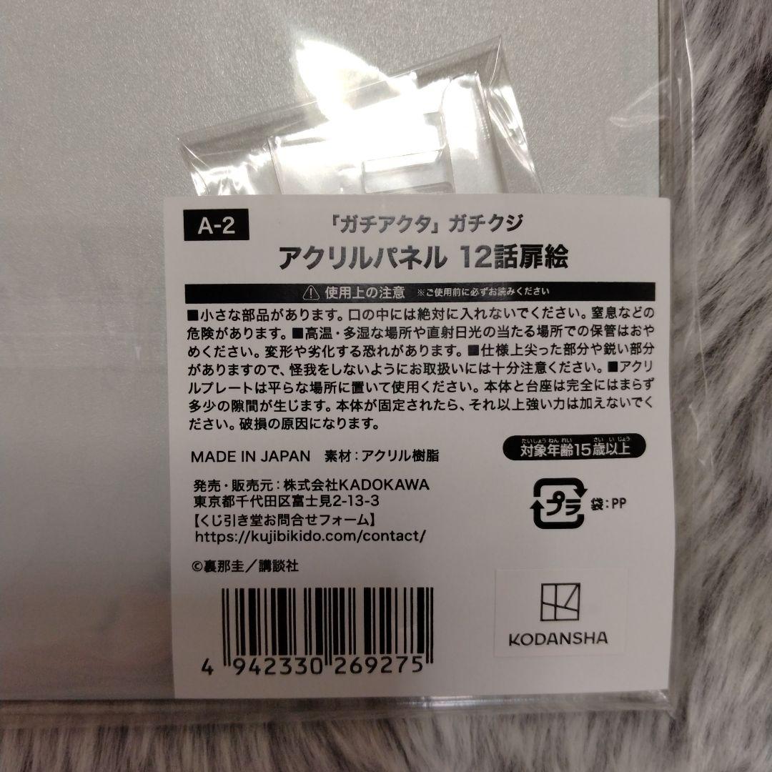 ガチアクタ ガチクジ くじ引き堂 アクリルパネル １２話扉絵 ルド ザンカ