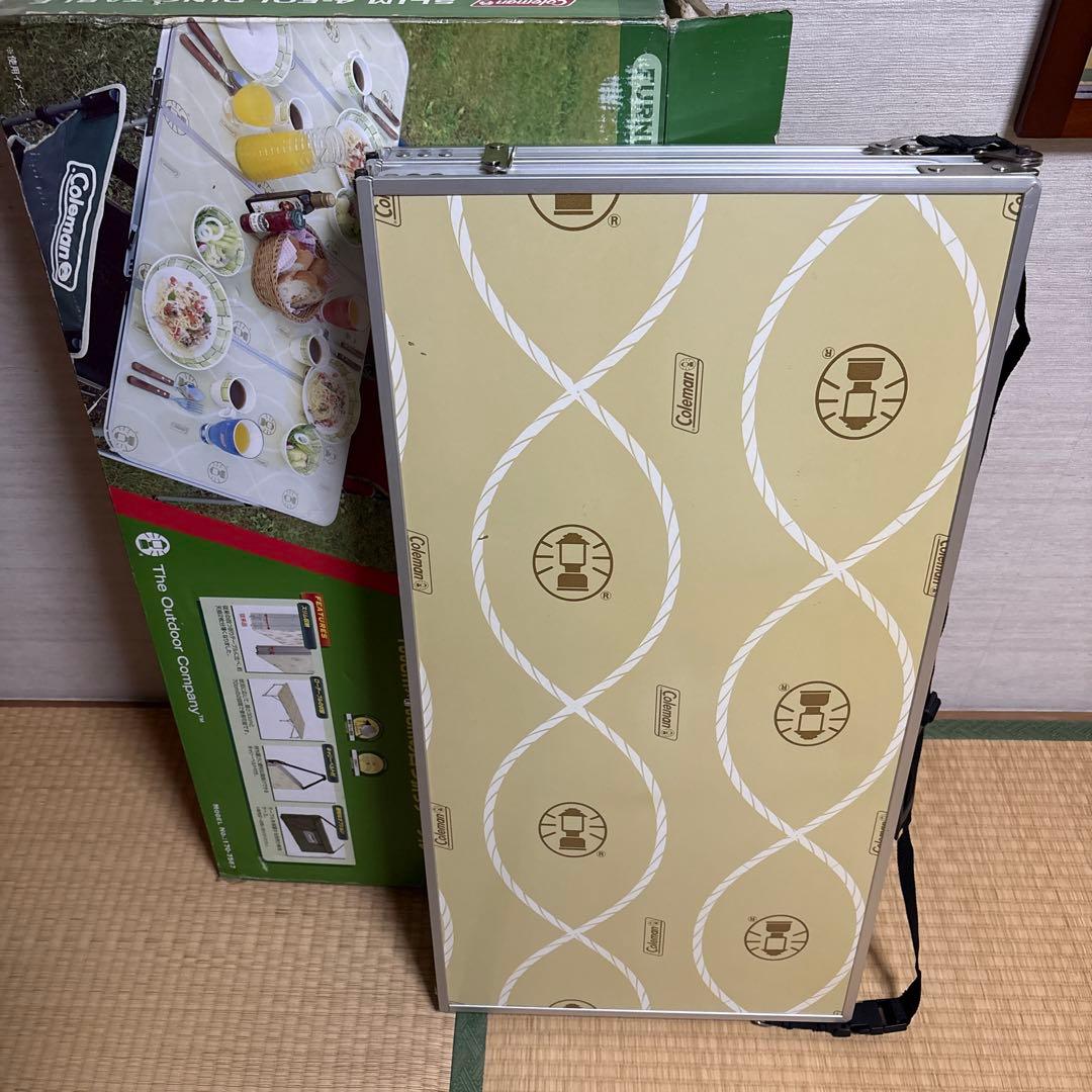Coleman slim-4folding table キャリーベルト付き