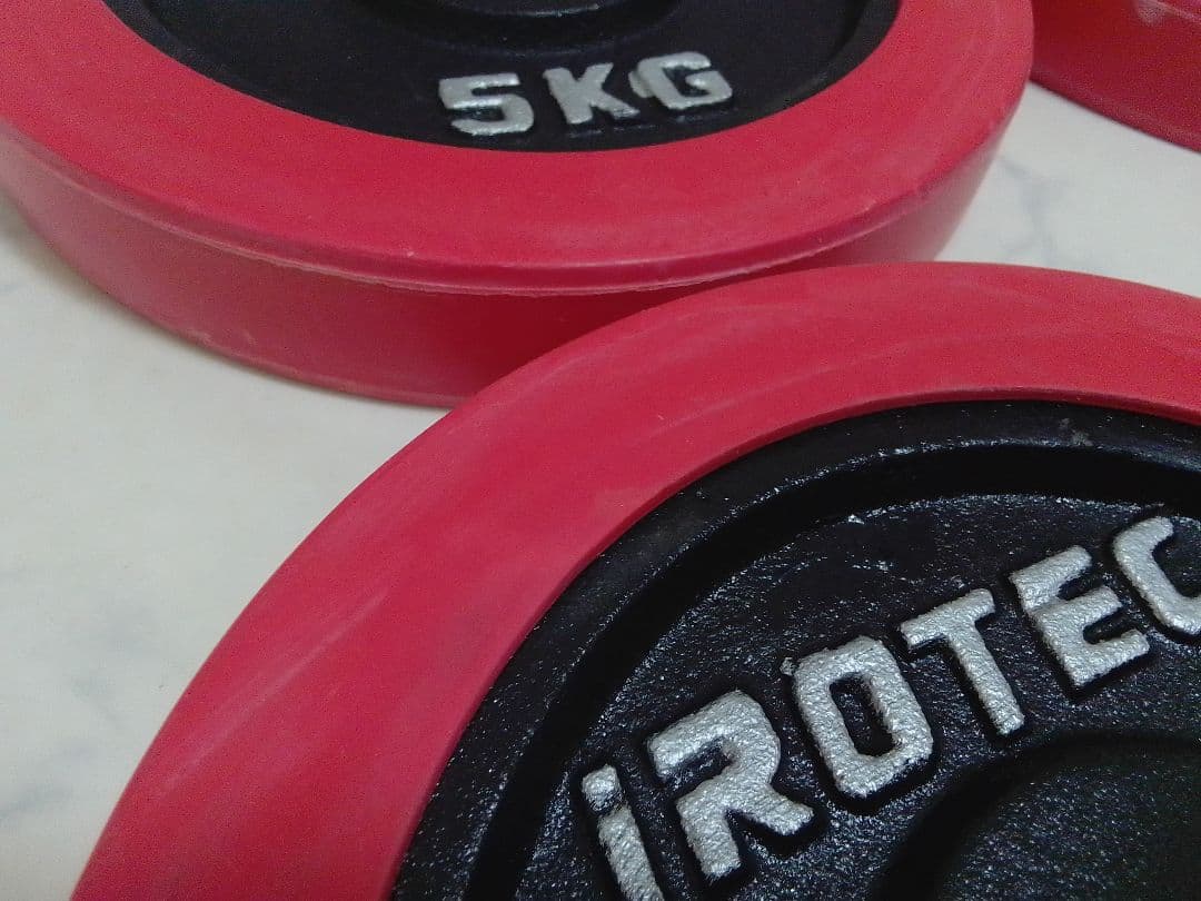 アイロテック iROTEC ラバー ダンベル 5kg×4=20kg 28mm ⑥