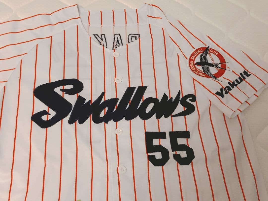 Swallows 復刻版 ユニ 村上 宗隆 55 ヤクルト カード おまけ付き