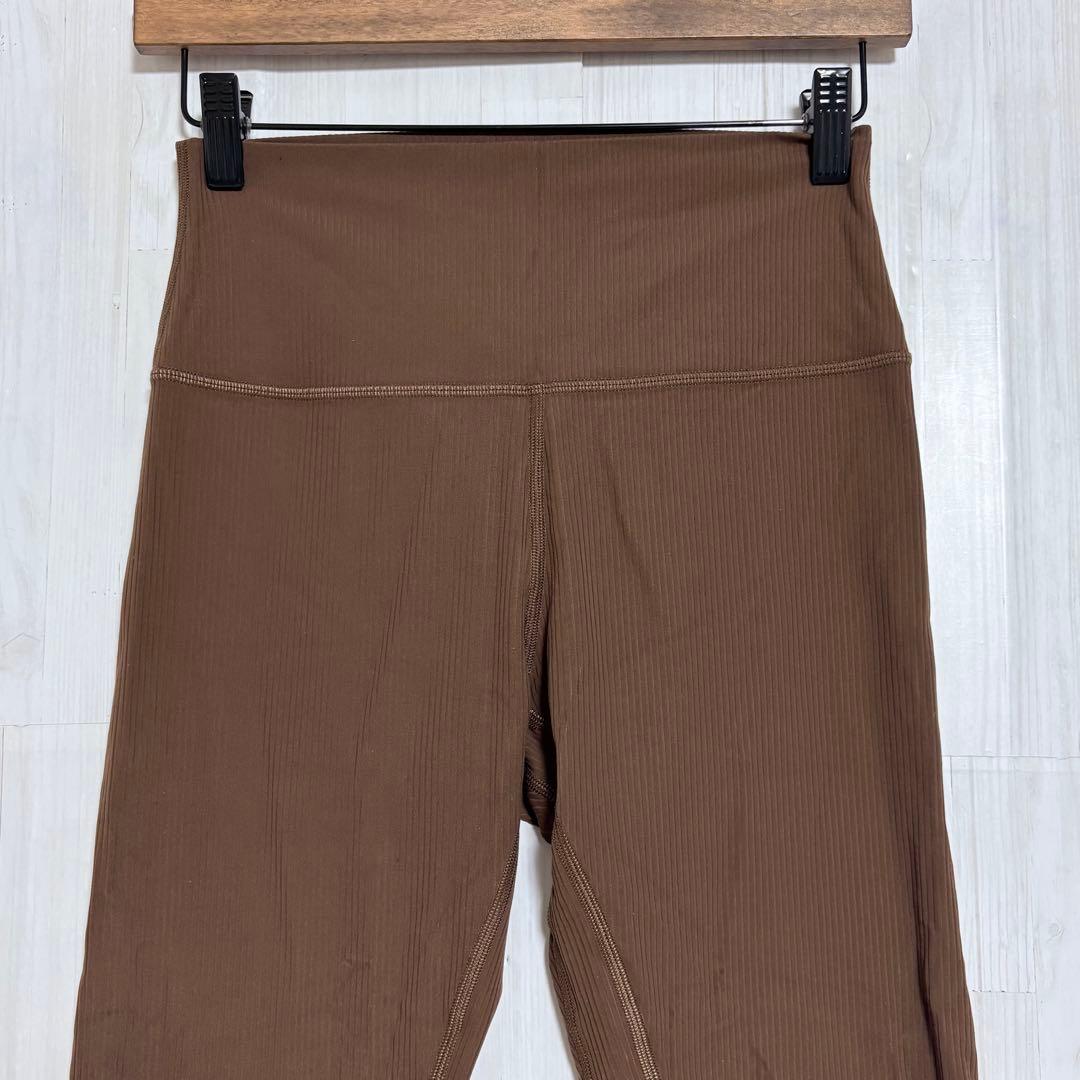 ルルレモン　ヨガピラティス レギンスパンツ　茶　L