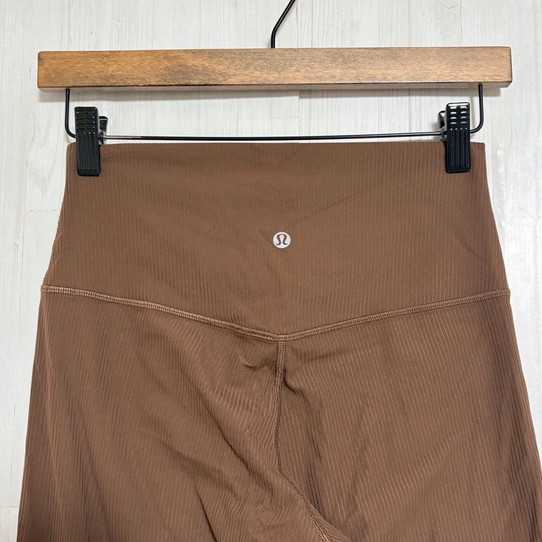 ルルレモン　ヨガピラティス レギンスパンツ　茶　L
