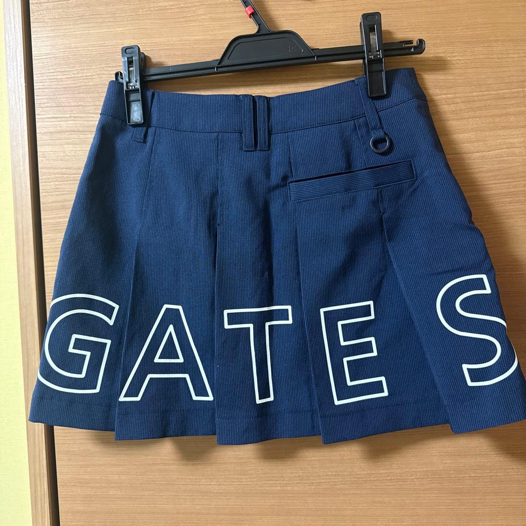 PEARLY GATES ネイビー プリーツスカート