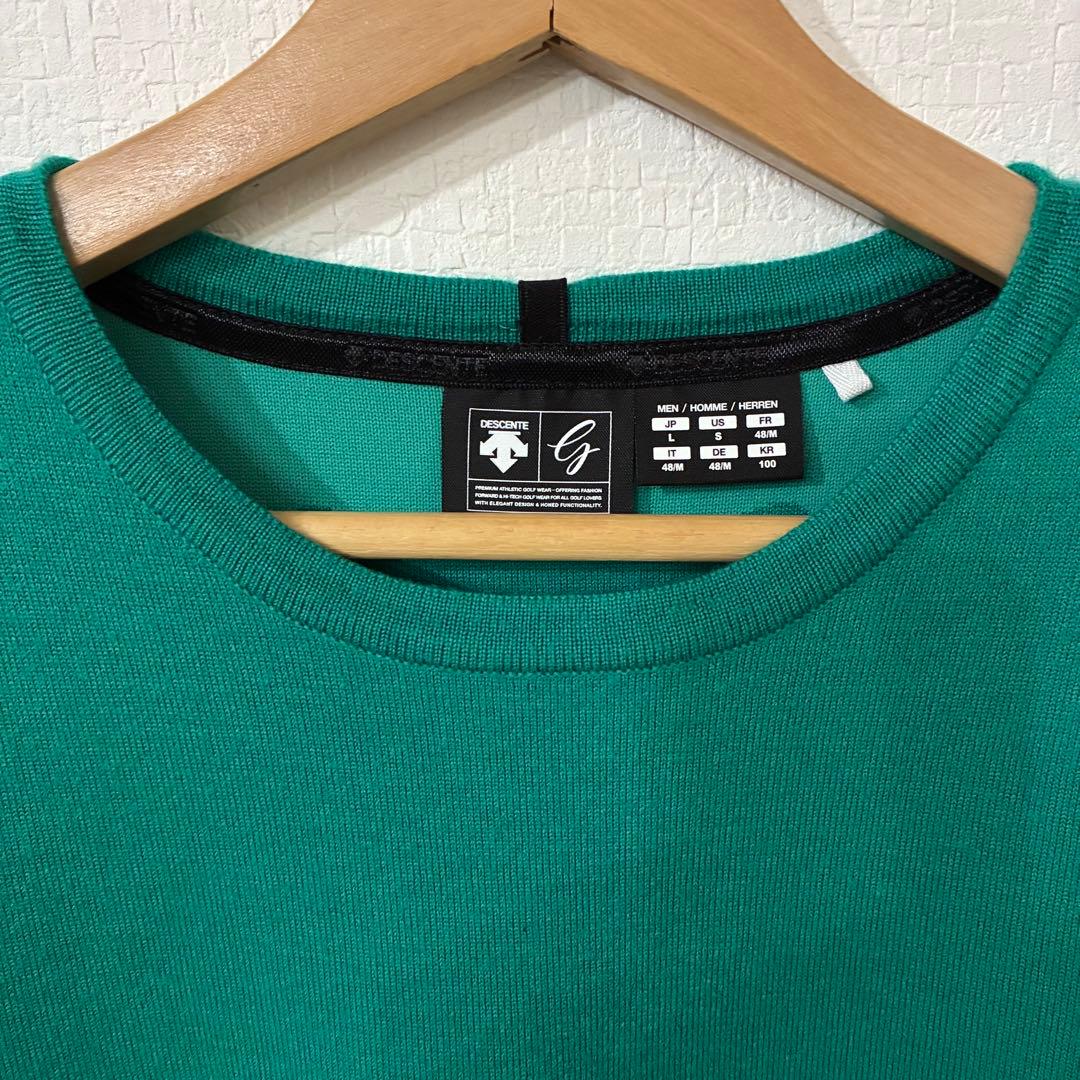 美品✨DESCENTE GOLFセーターサイズ表記Lニット