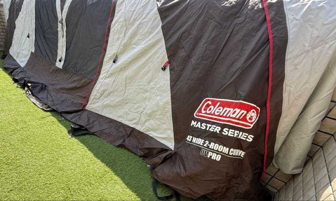 コールマン4Sワイド2ルームカーブ（ルーフフライ破損、キャノピーポール等無し）