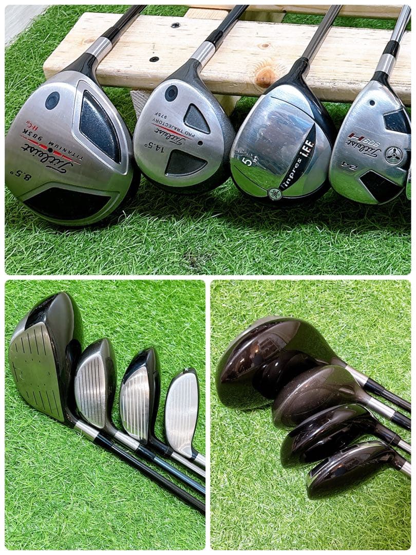 G タイトリスト　初心者オススメ　ゴルフクラブ　メンズセット　右利き15本
