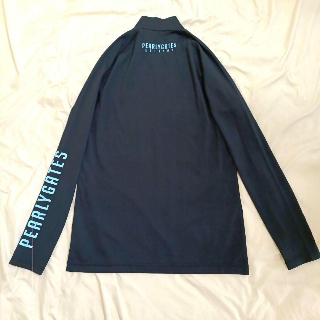 【極美品】PEARLY GATES モックネックシャツ　インナー　プリント（Ｌ）