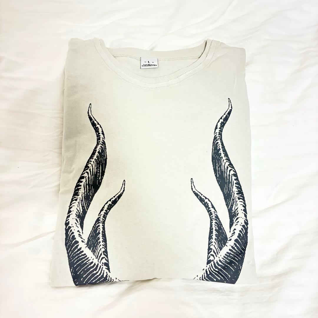 THE ORAL CIGARETTES ビッグTシャツ オフホワイト