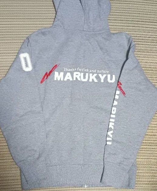 MARUKYU ジップアップパーカー グレー Mサイズ