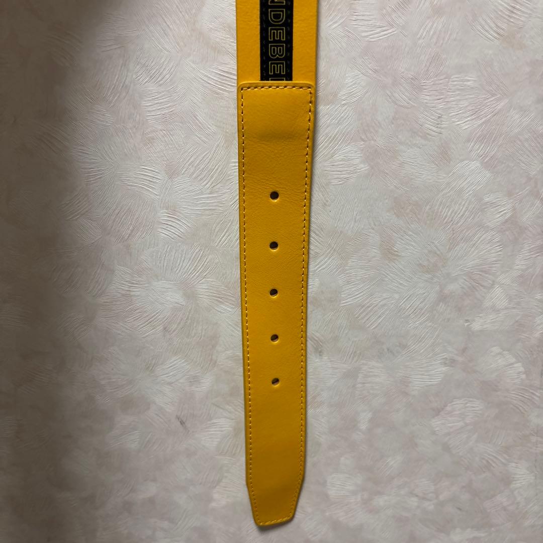 J.LINDEBERG イエローレザーベルト 100cm
