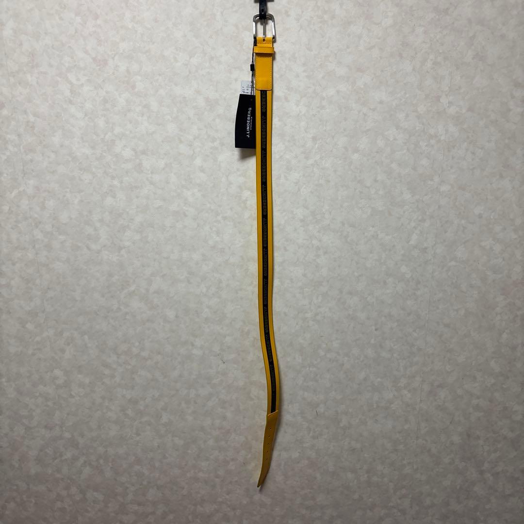 J.LINDEBERG イエローレザーベルト 100cm