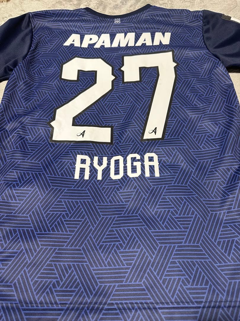 【美品】アビスパ福岡佐藤凌我2024ホームユニフォームLネームナンバーマーキング
