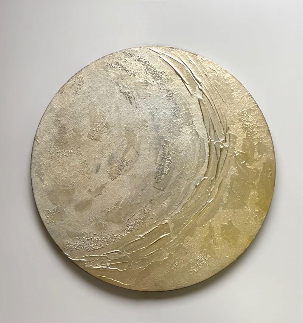 -Texture Art／30cm サークル N.キャンバスボード d