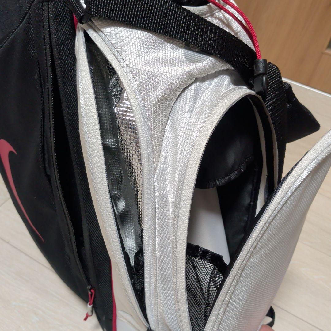 Nike キャディバッグ スタンド付き ブラック/ホワイト/レッド