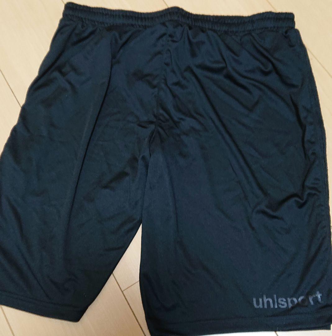 uhlsport サッカーウェア XL 黒/赤　上下セット
