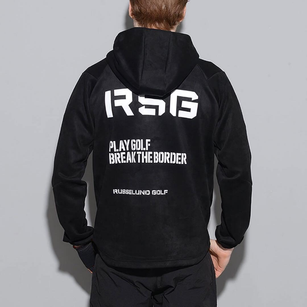 ラッセルノ ゴルフ RSG リフレクター ロゴ ライトフーディー ブラック L
