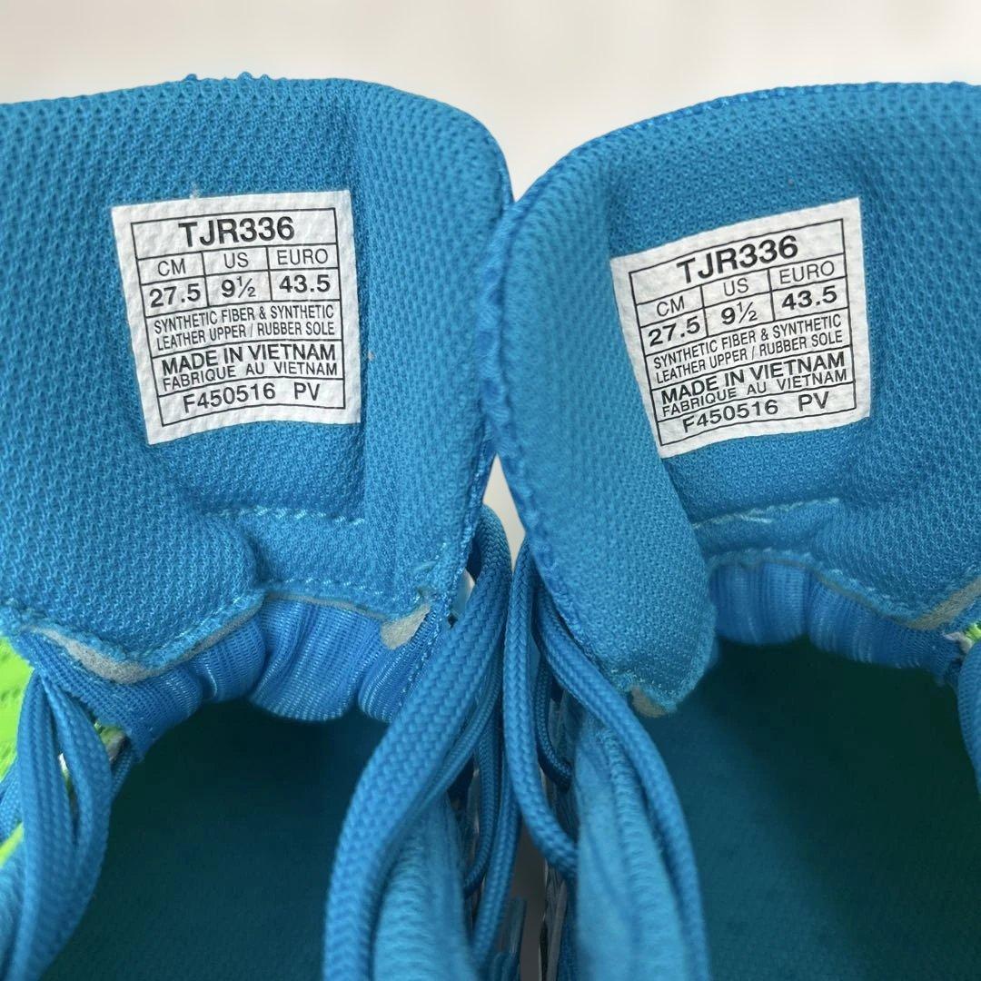 asics ランニングシューズ 4-wide 27.5cm 緑／青