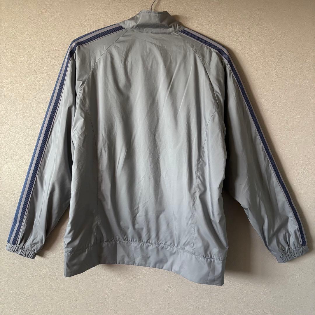 古着 adidas ジャージ上下セット ウィンドブレーカー グレー ブルー