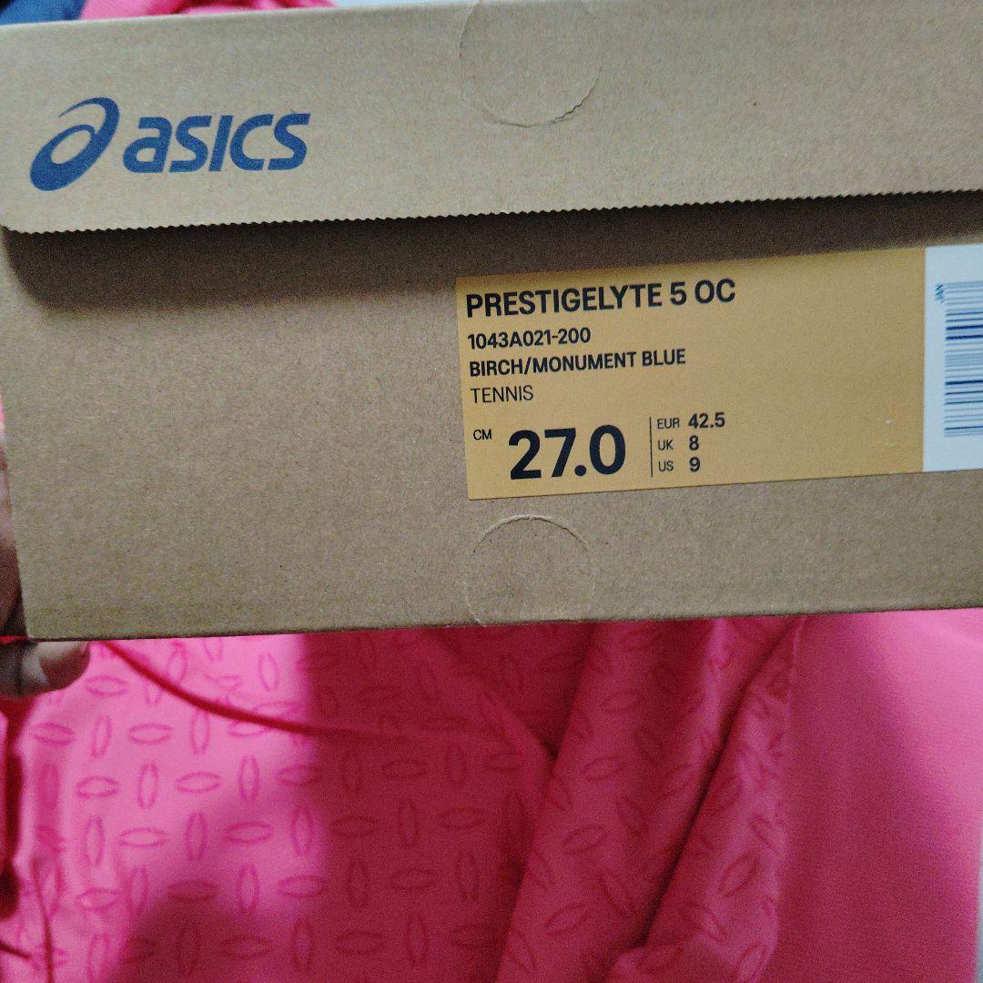 新品未使用ASICS PRESTIGELYTE 5 OC テニスシューズ