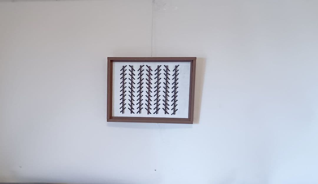 立体絵画「斜めに見える柱」