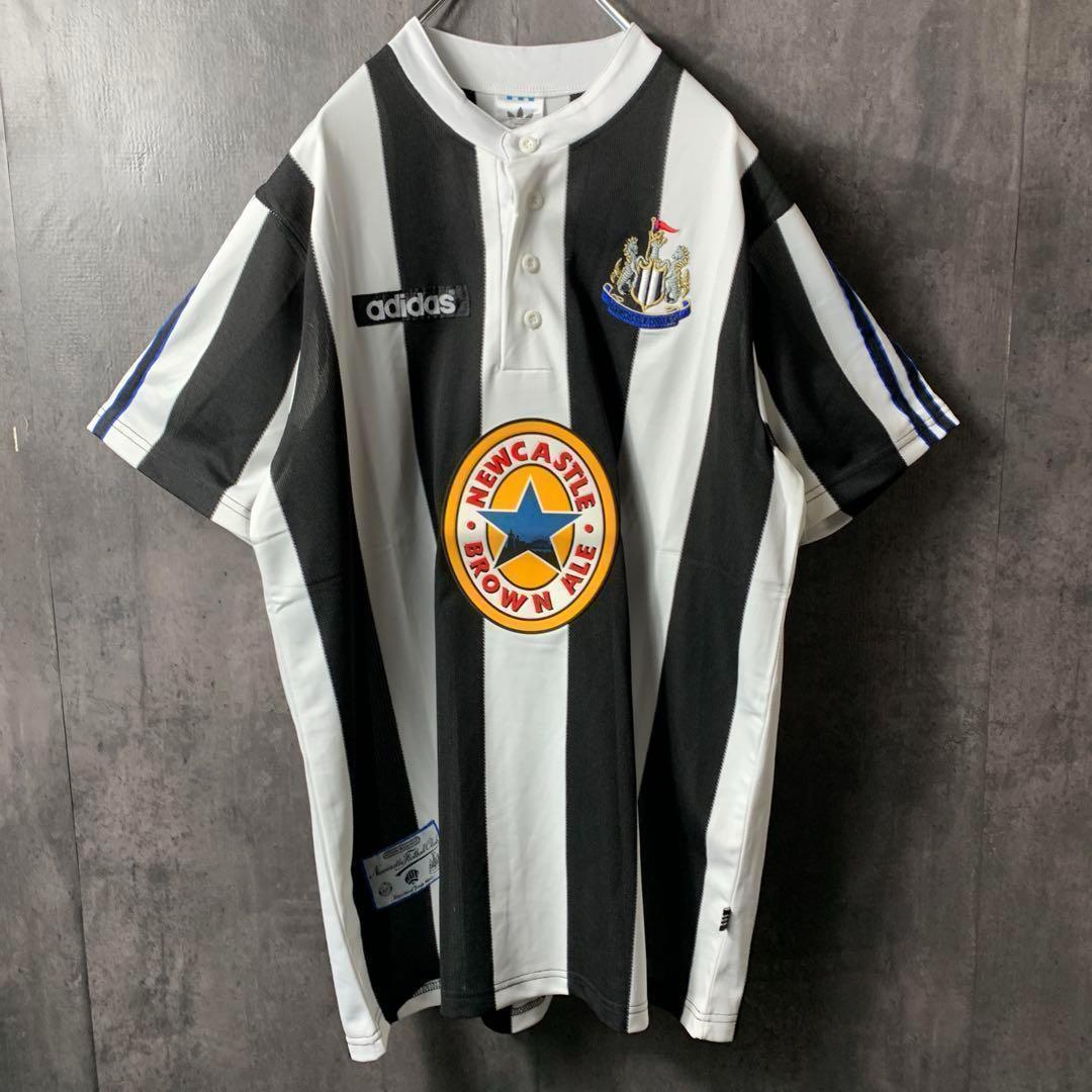 【★ニューカッスル】 アディダス メンズ サッカー 90s ユニフォーム 2XL