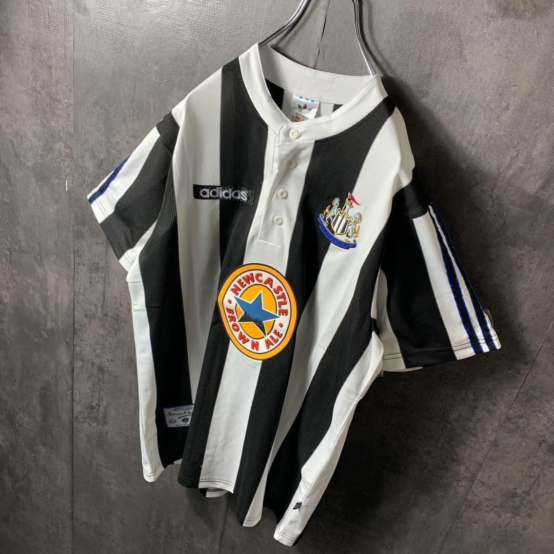 【★ニューカッスル】 アディダス メンズ サッカー 90s ユニフォーム 2XL