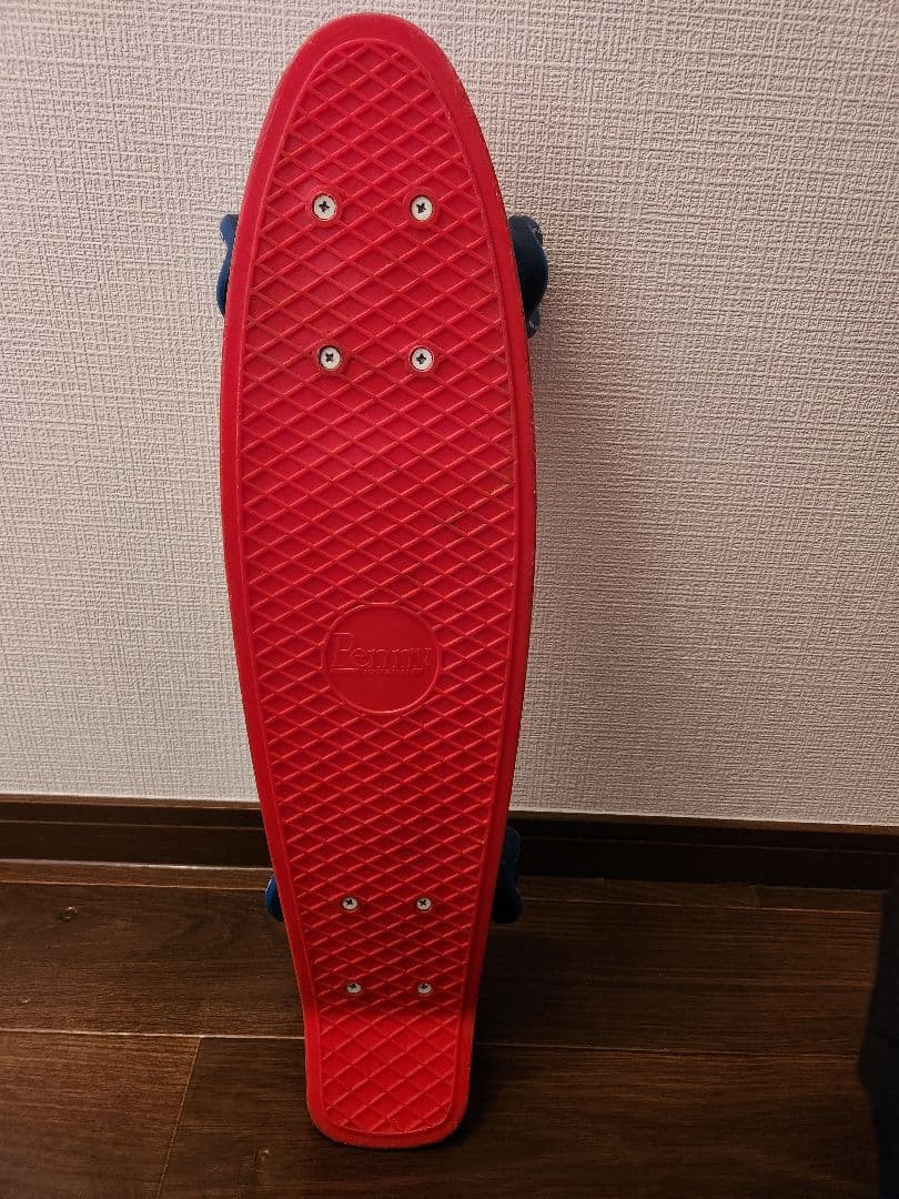 ペニー 22インチ レッド　シャークウィール ブルー　60mm DNA