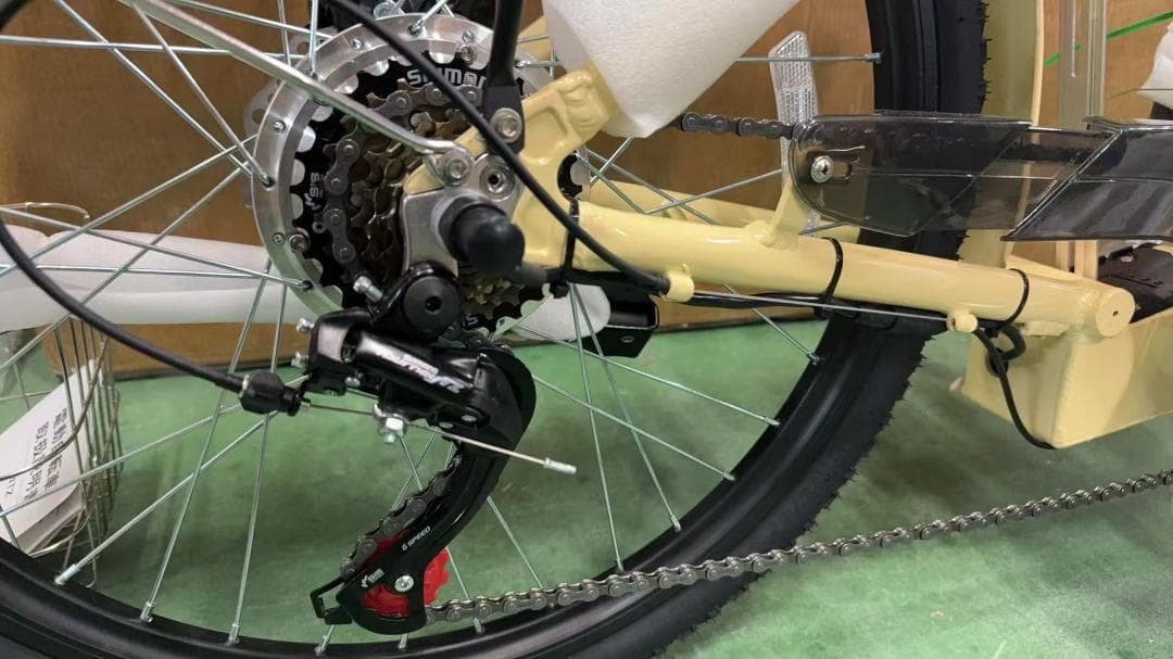 電動アシスト自転車5段階アシスト続行距離130kmアルミフレームシマノ6段変速