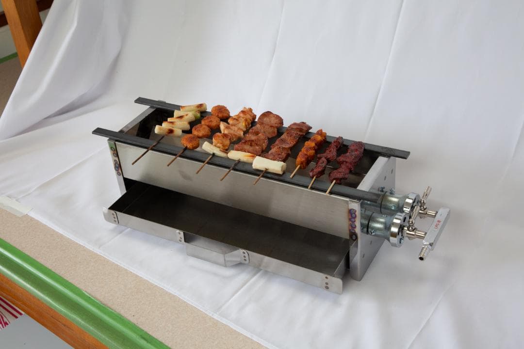 プロパンガス用　やきとり焼台　送料無料　新品未使用