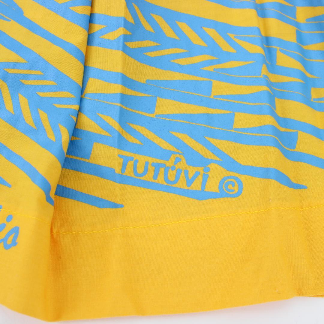 【最高級 フラダンス用衣装 美品】TUTUVI タパブロック柄 パウスカート