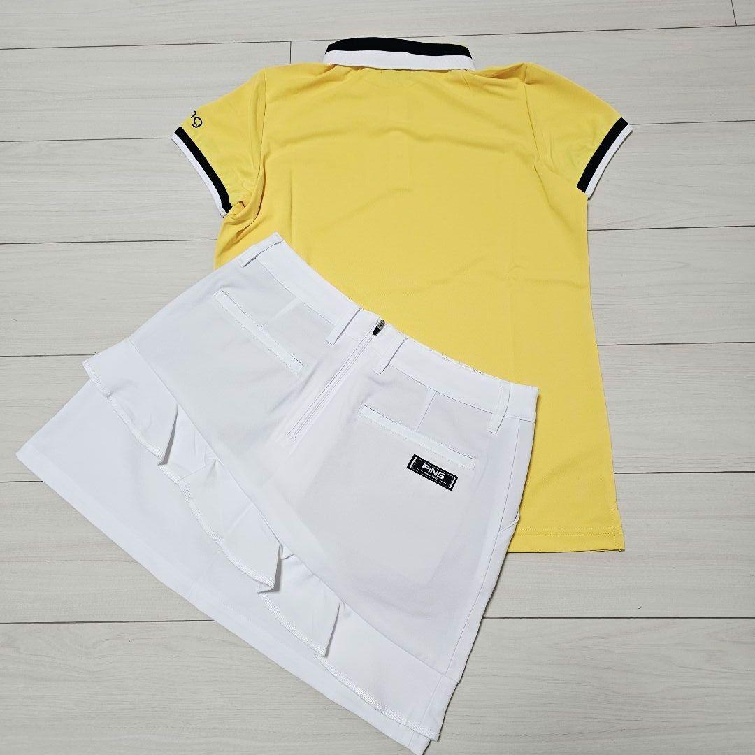 新品❤ゆったりサイズ❤PINGレディース セットアップ シャツ 上下セット大きめ