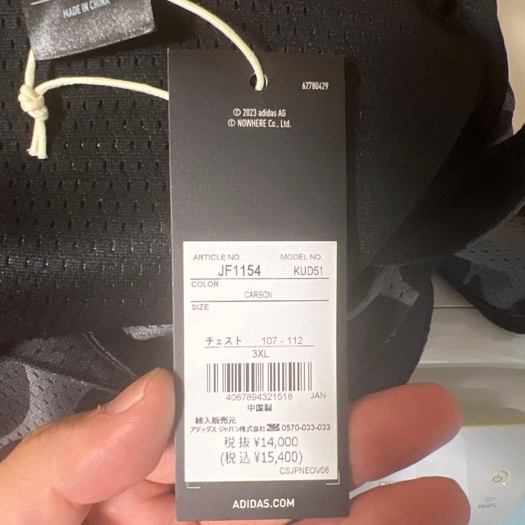 ウェア ADIDAS DAME BAPE REVERSIBLE MESH TOP 3XL