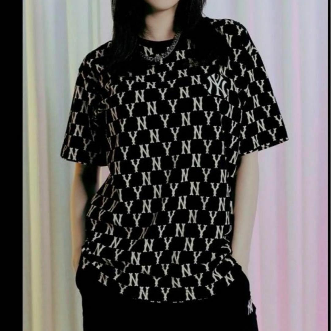 新品⭐韓国限定⭐MLB Korea⭐Tシャツ Mサイズ モノグラム ベージュ