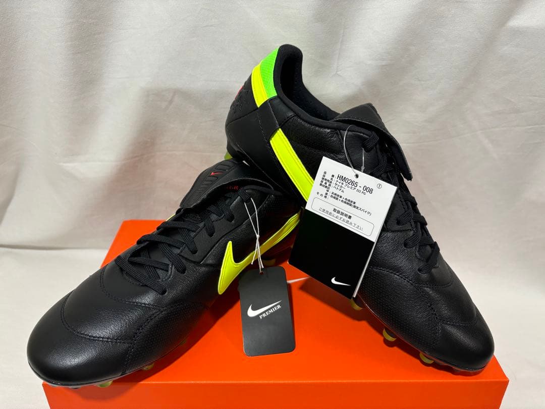 nike premier 3 fg black volt 28 プレミア3