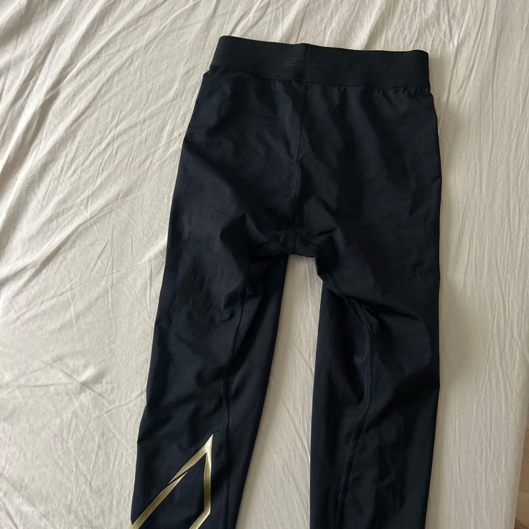 2XU MCSタイツ ブラック ゴールド
