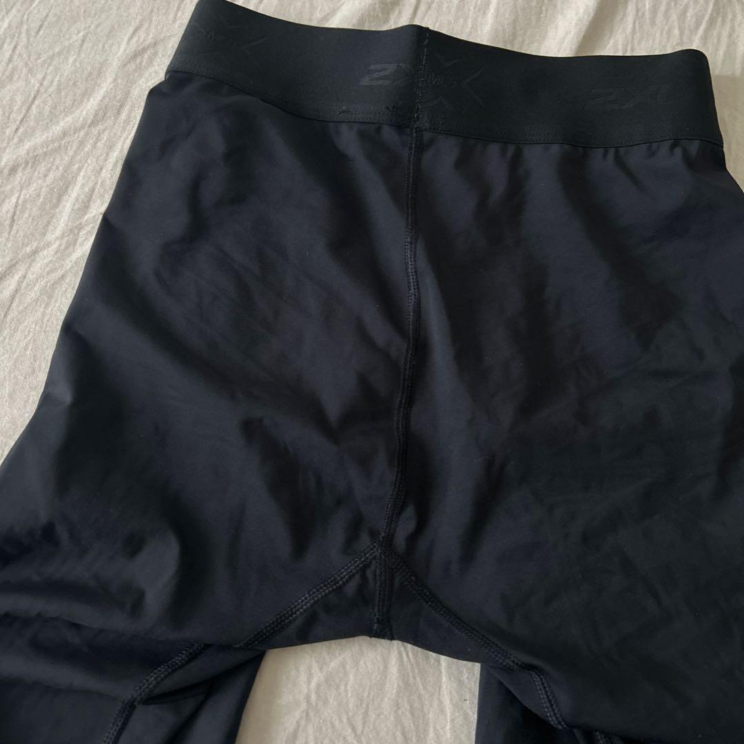 2XU MCSタイツ ブラック ゴールド
