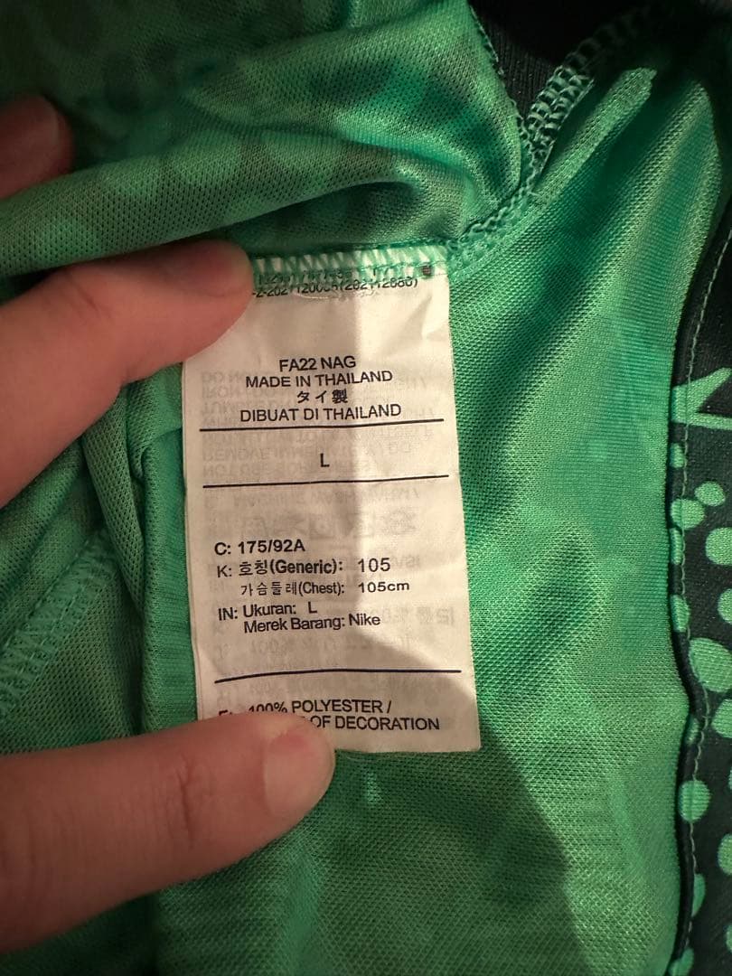 w*e様 希少 ナイジェリア代表 ホームユニフォーム Nike DRI-FIT