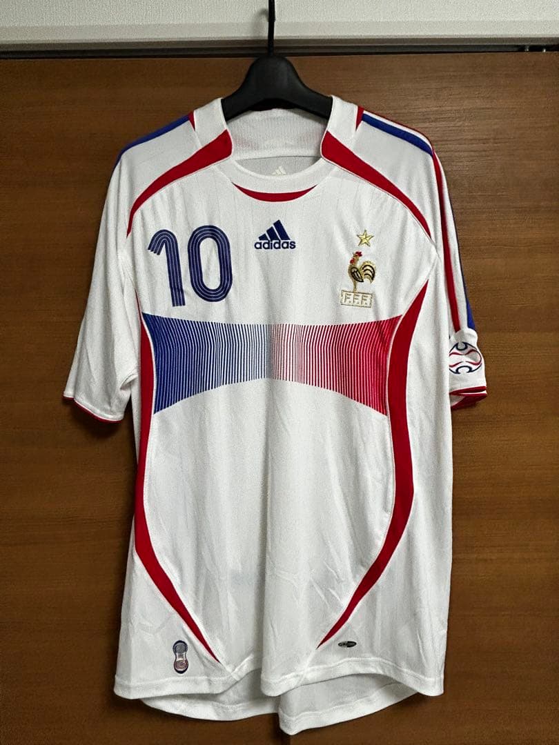 フランス代表 ZIDANE 10番 ドイツW杯アウェイ adidas 2XO