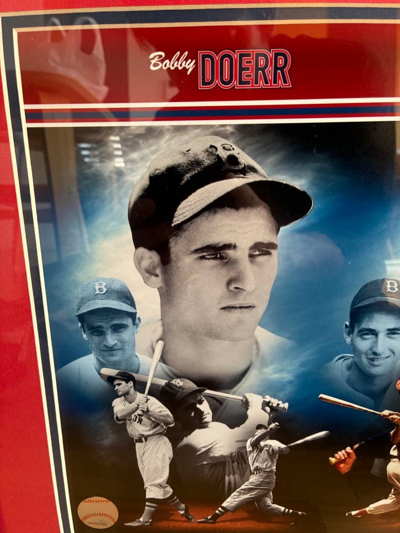 【希少・MLB公式】ボストン・レッドソックス レジェンド 額装 フォトパネル