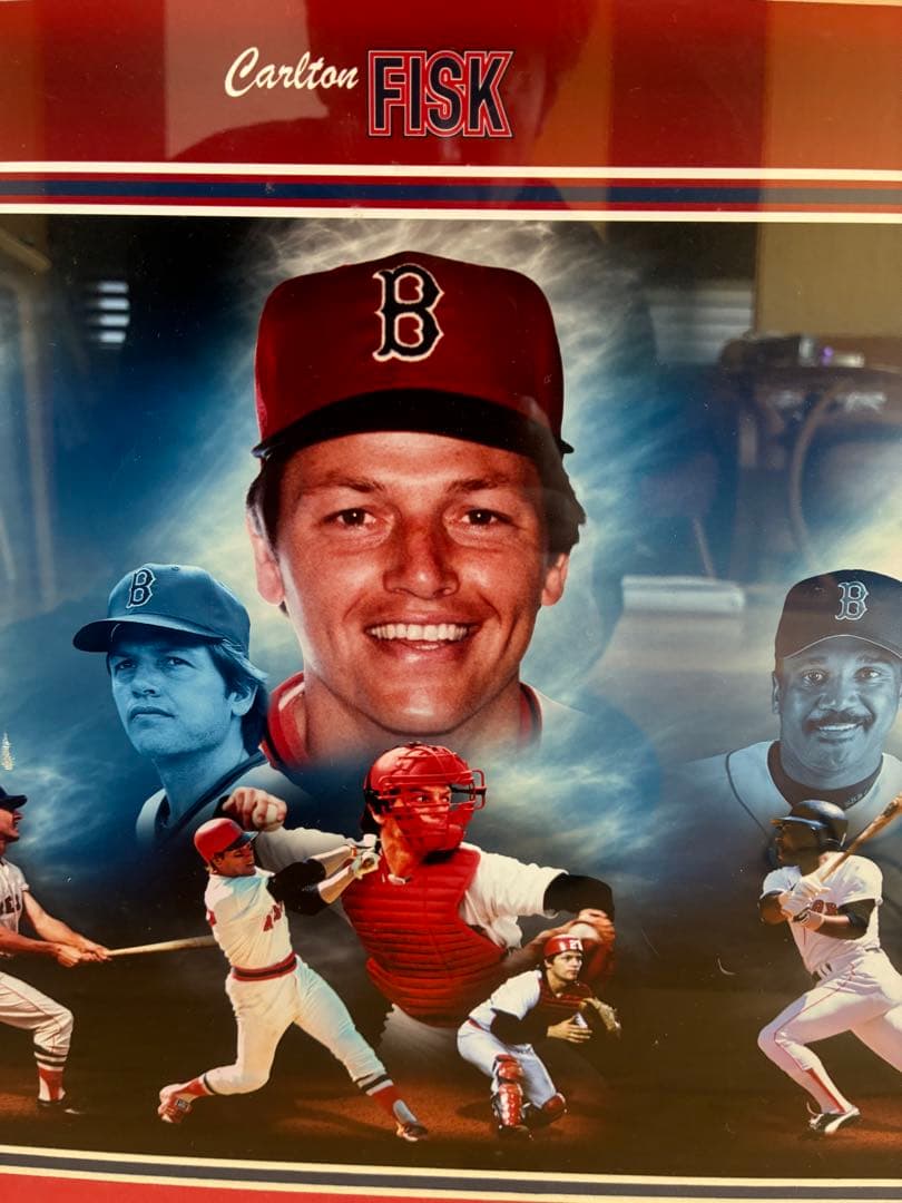 【希少・MLB公式】ボストン・レッドソックス レジェンド 額装 フォトパネル