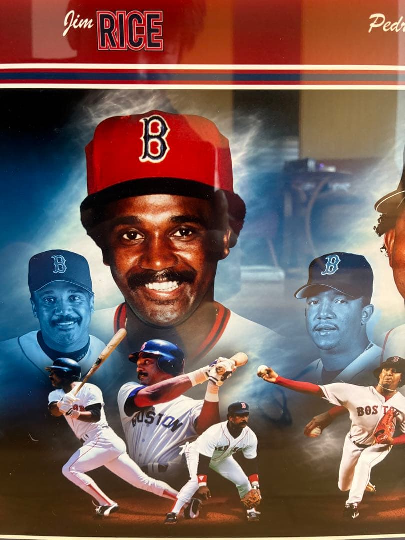 【希少・MLB公式】ボストン・レッドソックス レジェンド 額装 フォトパネル