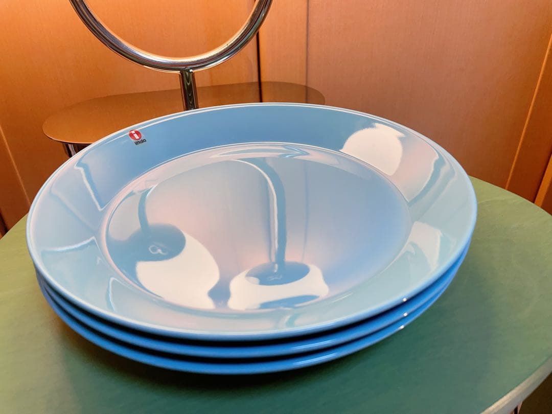 イッタラ ティーマ ターコイズ　プレート3枚　21cm 廃盤