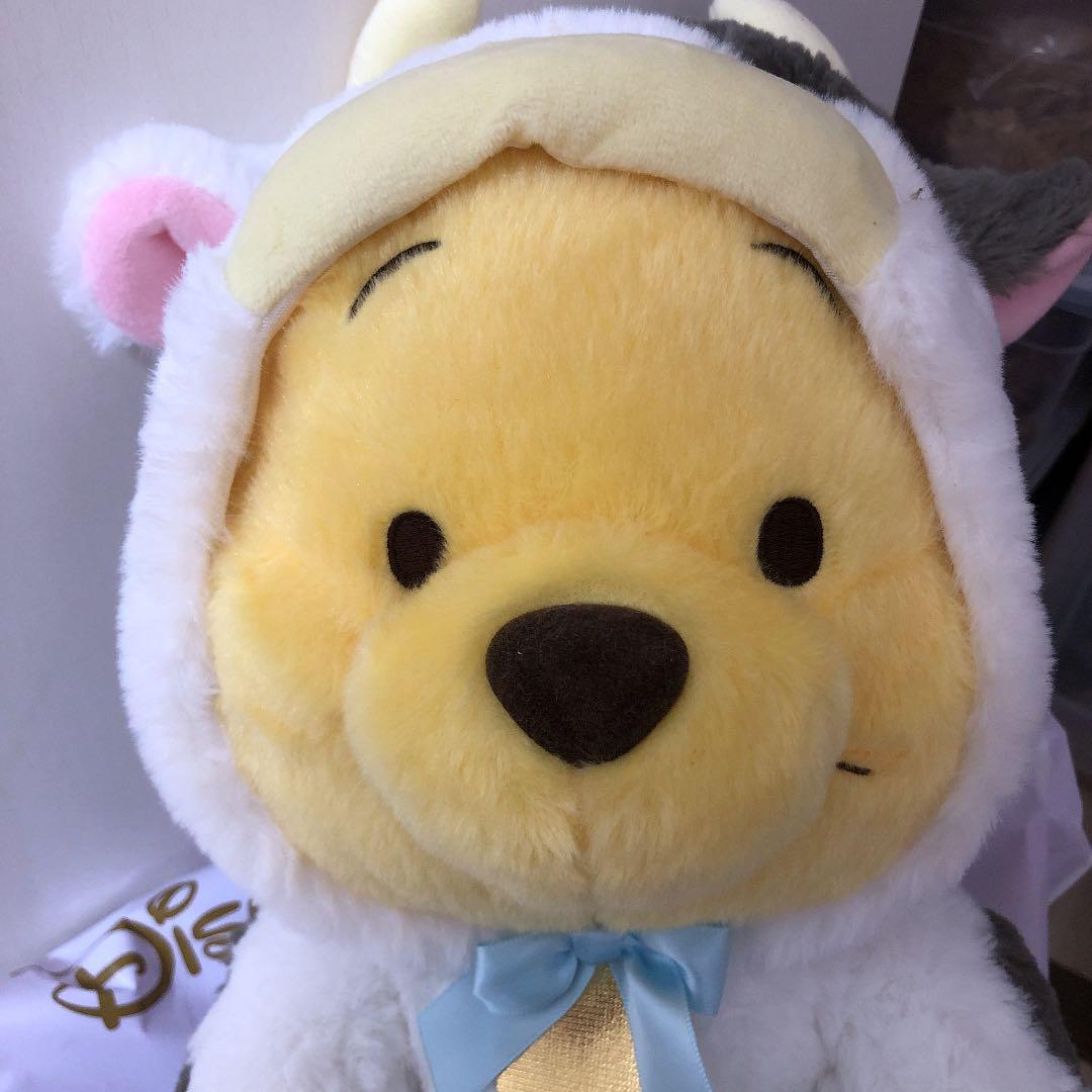ディズニーストア　干支　丑年　牛　うし　プーさん　ぬいぐるみ